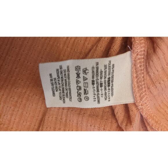 Free People Beach Bound Rouched Sleeveless Top, Pink/Peach, XS - Picture 8 of 8